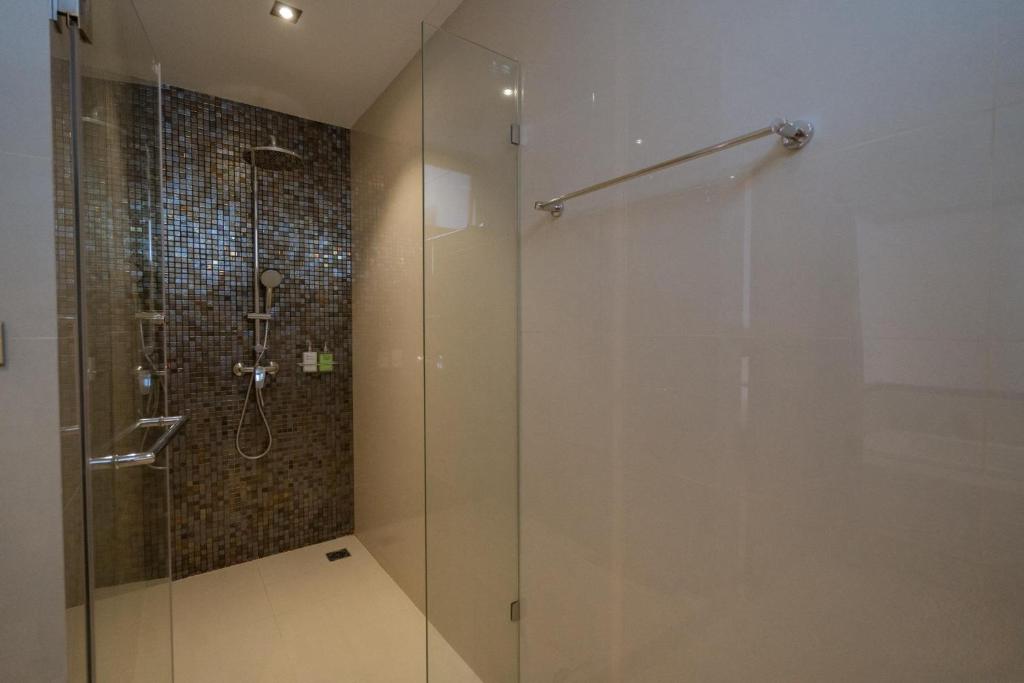 Koupelna v ubytování W3 Hotel