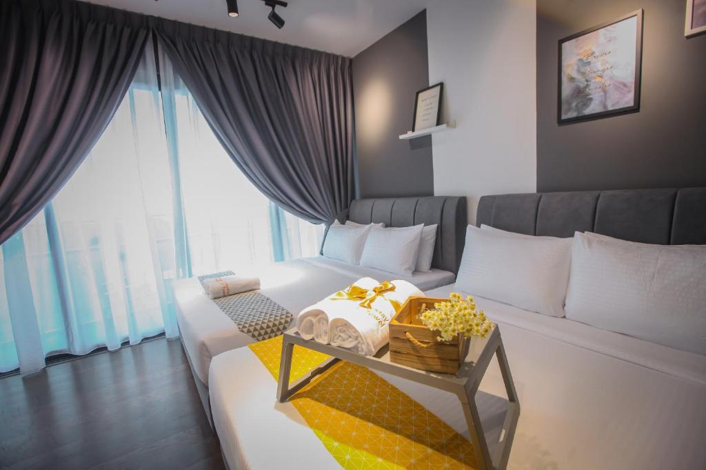 Posezení v ubytování Almas suites Iskandar Johor By The One