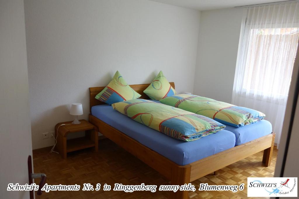 Postel nebo postele na pokoji v ubytování Schwizi's Apartments
