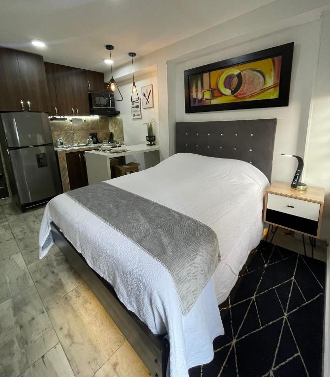 Η κουζίνα ή μικρή κουζίνα στο Cozy & Stylish Private Studio 201