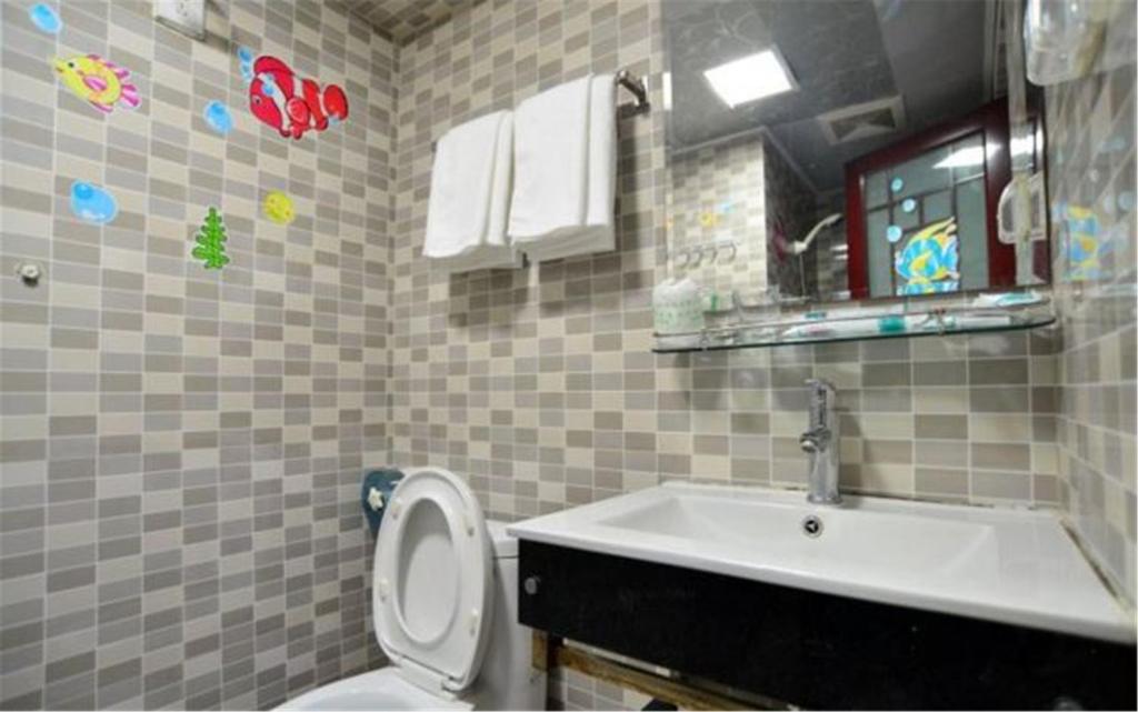 Koupelna v ubytování Nanning Qingzhou Rental Apartments