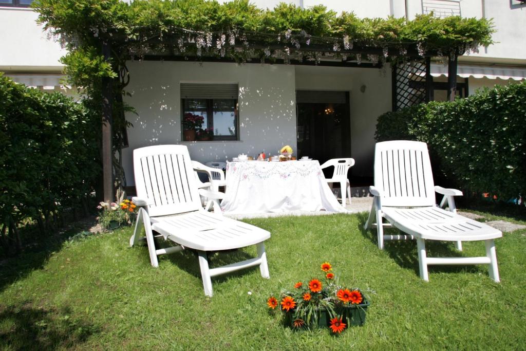 Zahrada ubytování B&B Il Glicine Fiorito