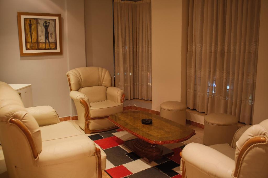 Posezení v ubytování Grand Hotel