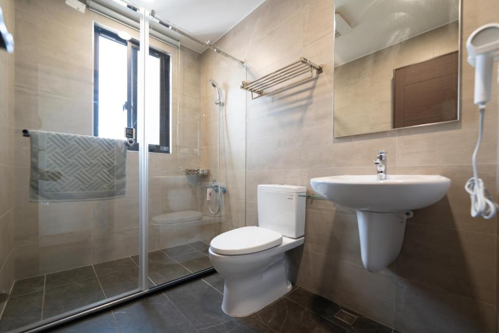 Koupelna v ubytování WuYou Guesthouse