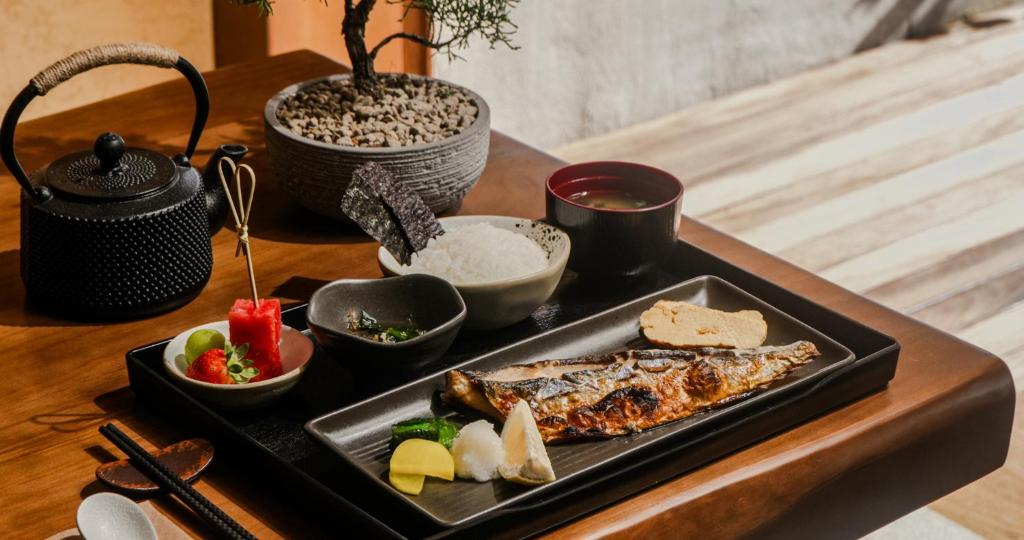 Cibo presso il campeggio di lusso o nelle vicinanze