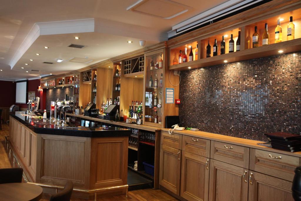 Lounge nebo bar v ubytování Leapark Hotel