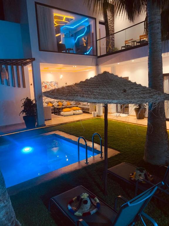 Bazén v ubytování Oasis TIFNIT Villa with Pool View No vis A vis nebo v jeho okolí