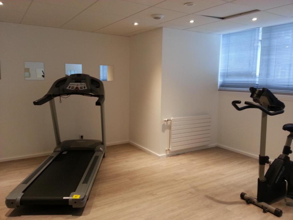 Fitness centrum a/nebo fitness zařízení v ubytování Kyriad Hotel Brest