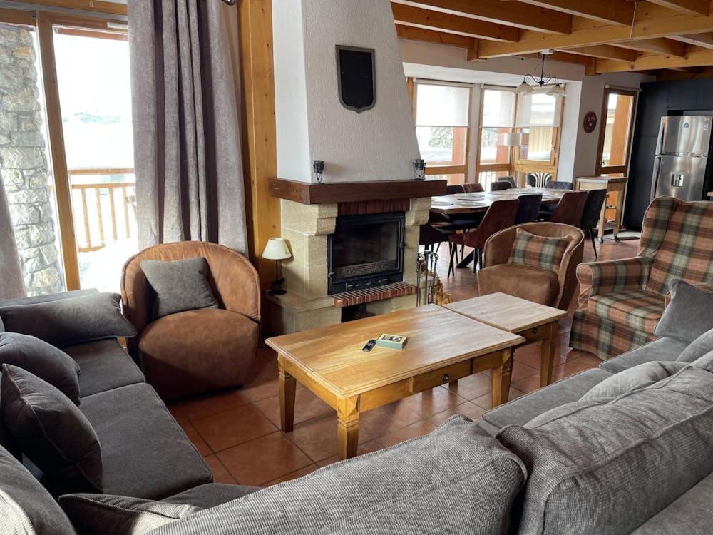 Χώρος καθιστικού στο Chalet Schuss