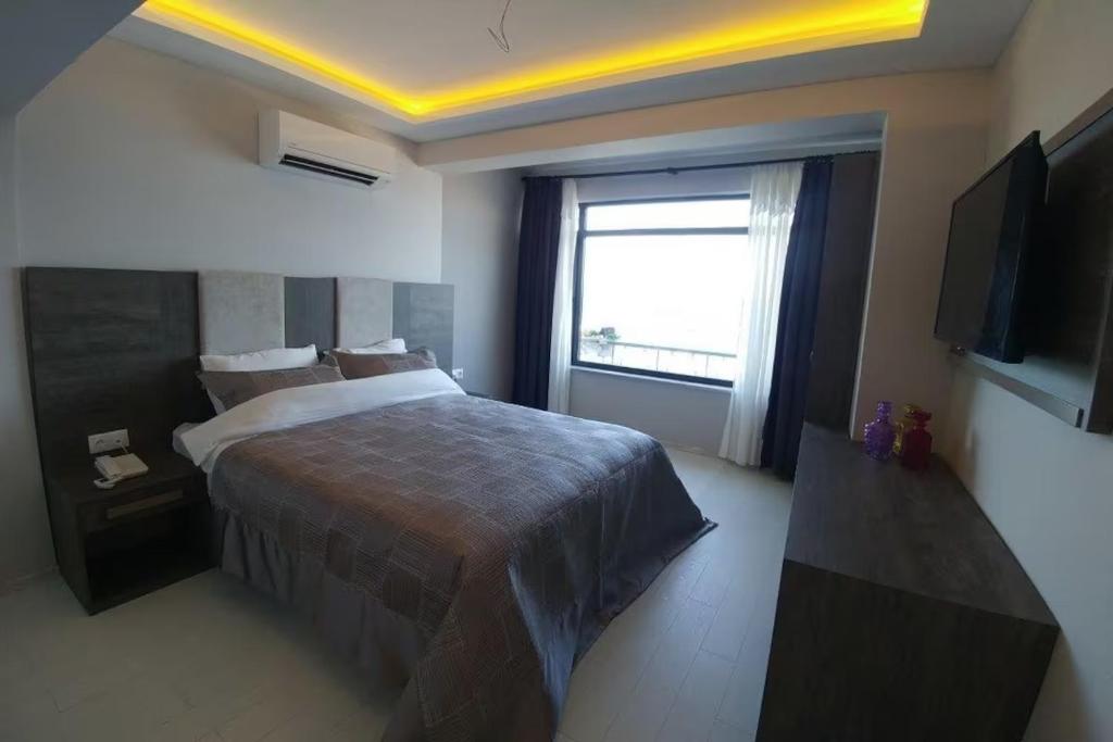 Postel nebo postele na pokoji v ubytování Yalı Bahçe Mudanya