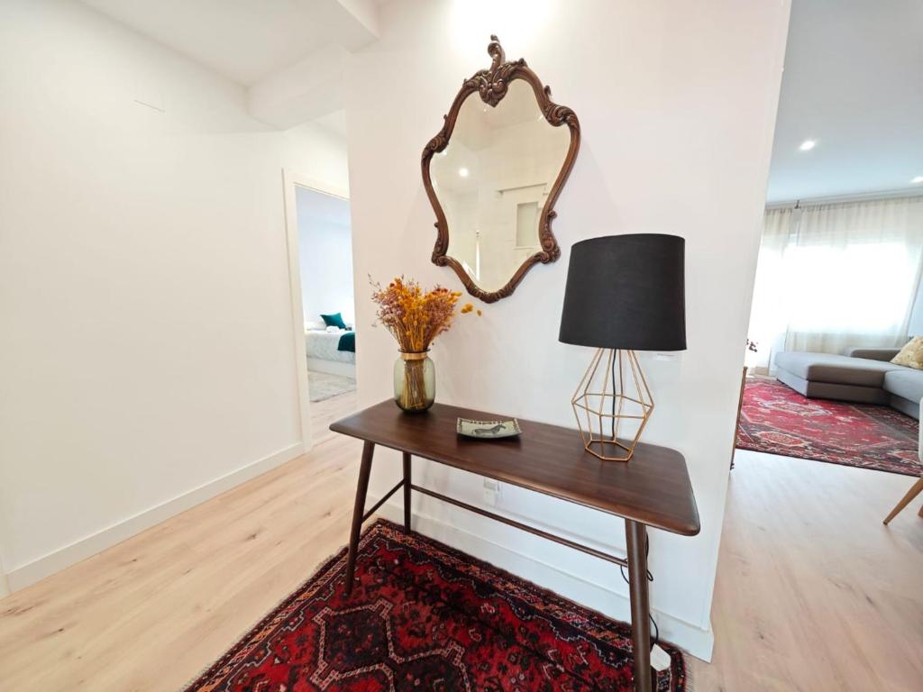 TV a/nebo společenská místnost v ubytování Tomás Paredes, Vigo, 3 habitaciones