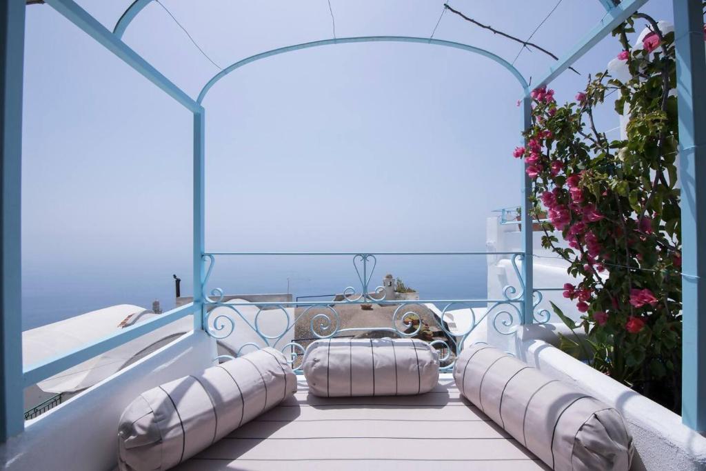 Posedenie v ubytovaní Perla nel blu villa affacciata sul mare