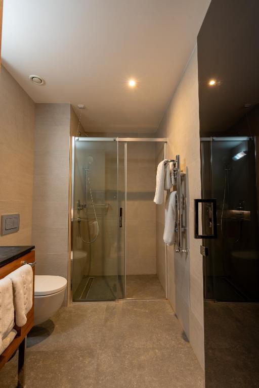 Koupelna v ubytování Hotel Tonanti