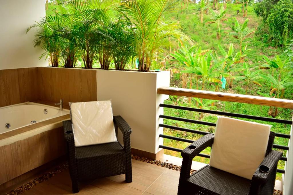 Balkón nebo terasa v ubytování Finca Hotel Loma Verde