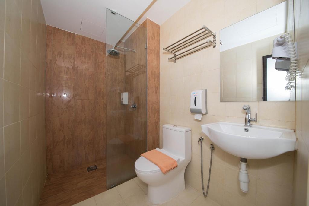 Koupelna v ubytování ORO Hotel Kluang