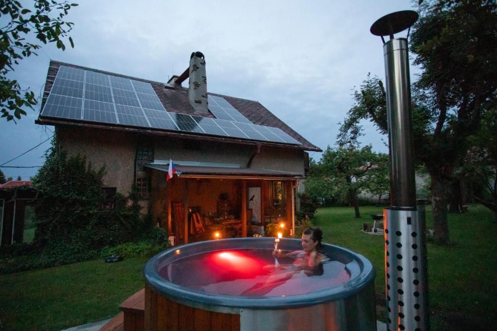 Κήπος έξω από το Chata 131