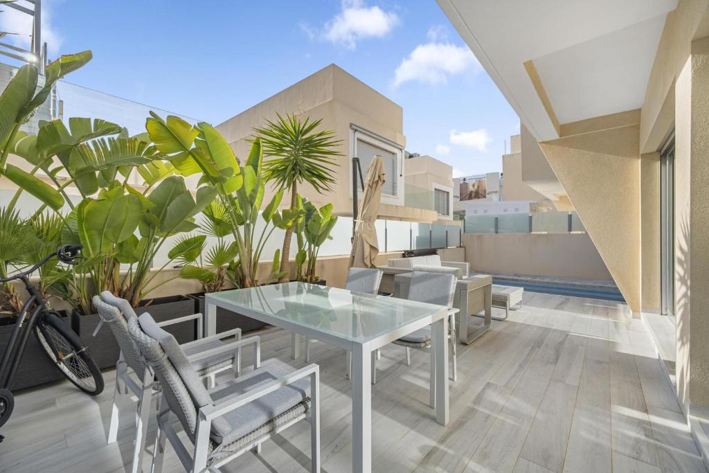 Balkón nebo terasa v ubytování Villa del Mar 16