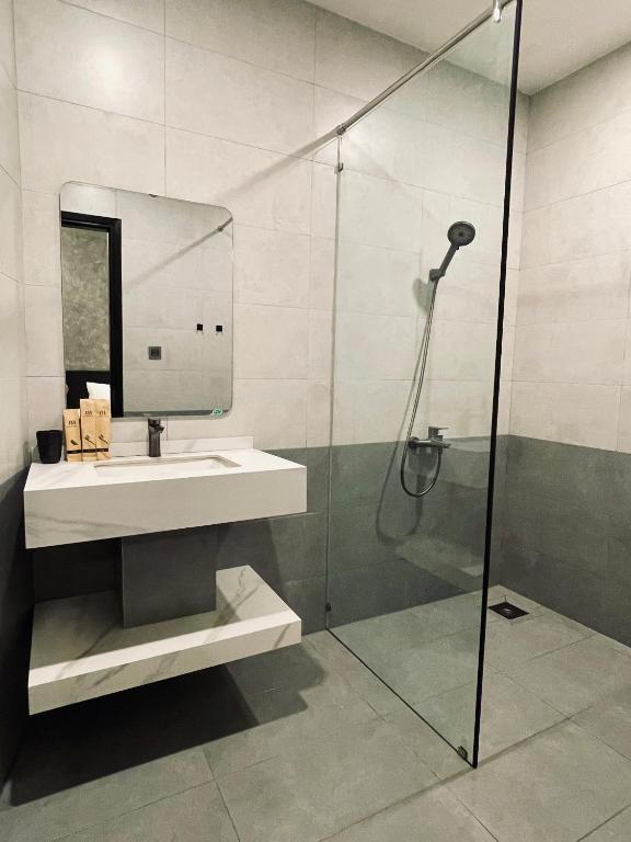 Koupelna v ubytování Ben Ben Hotel