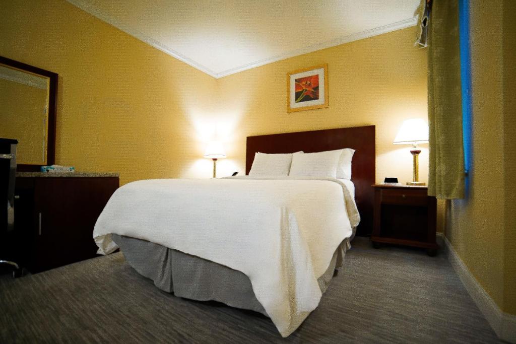 Postel nebo postele na pokoji v ubytování Hotel Stanford