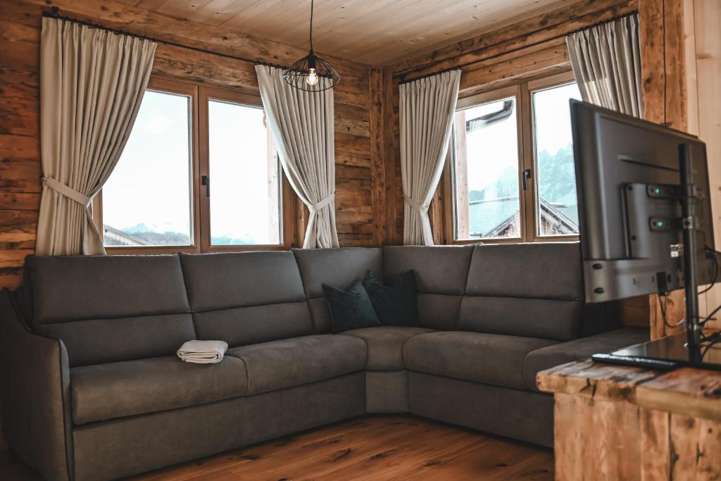 TV a/nebo společenská místnost v ubytování Marerhof