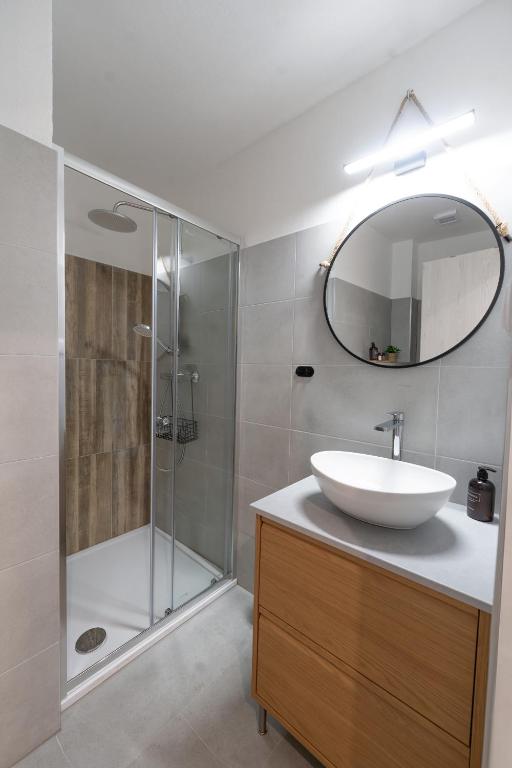 Koupelna v ubytování Avama - apartmány Srní
