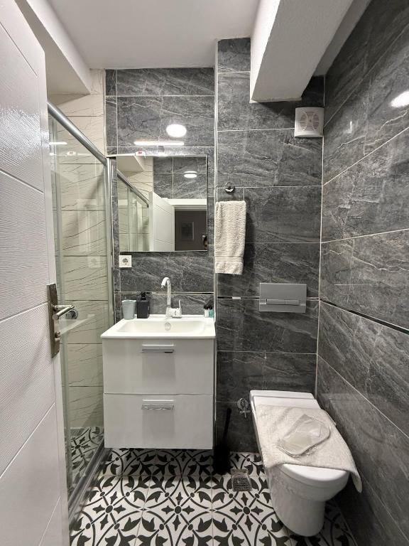 Koupelna v ubytování GV Suites Galata