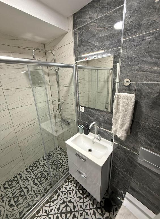 Koupelna v ubytování GV Suites Galata