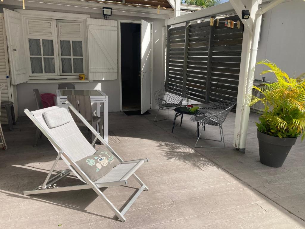 Patio nebo venkovní prostory v ubytování T2 Ti Joe Au cœur de Guadeloupe