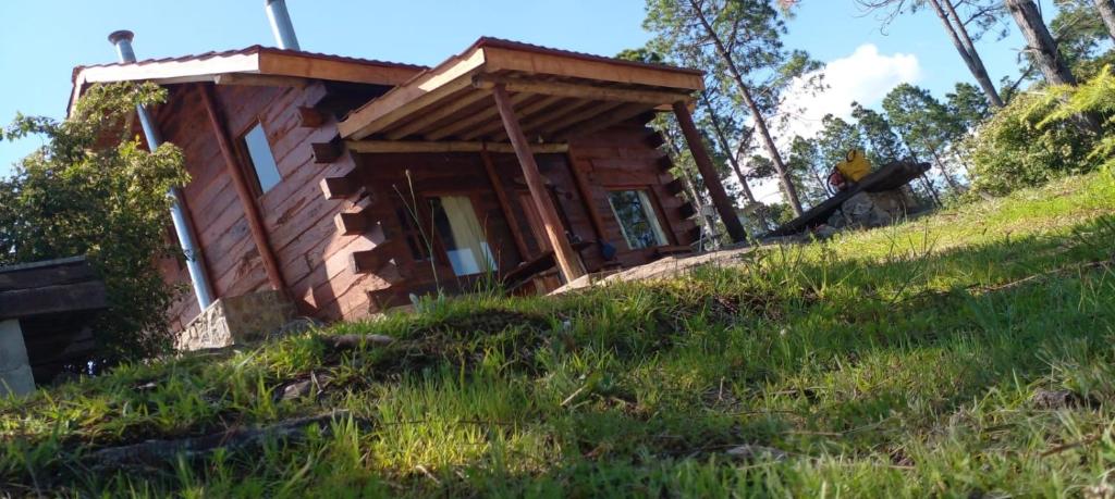 Zahrada ubytování Cabañas Aldea Lucerna La Cumbrecita
