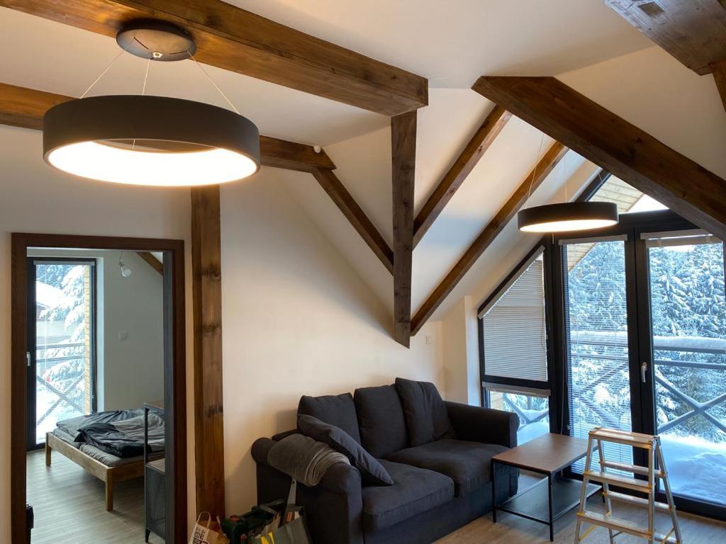 Χώρος καθιστικού στο Horský apartmán Temari Partner Klínovec