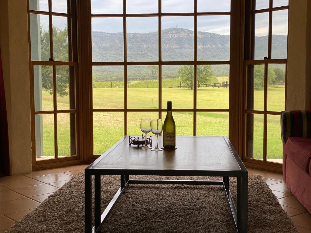 Nápoje v ubytování Berenbell Vineyard Retreat