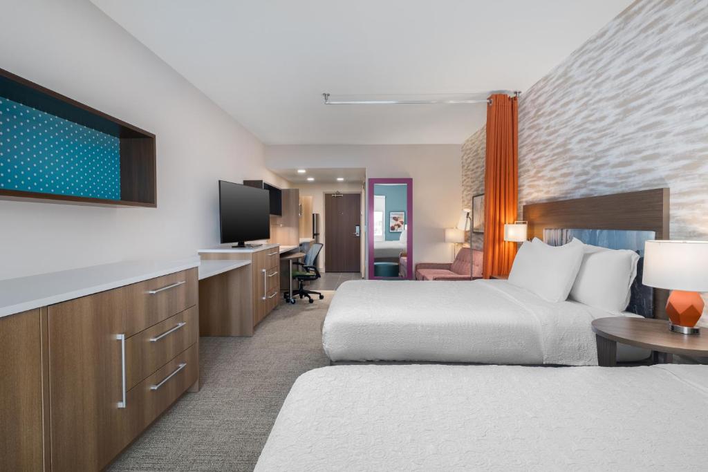 Postel nebo postele na pokoji v ubytování Home2 Suites By Hilton Phoenix Midtown