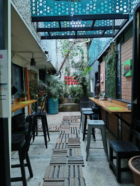 Restaurace v ubytování Canela Hostel Medellin