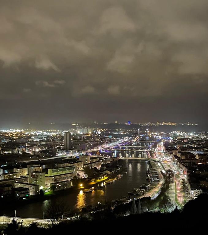 Widok na miasto Rouen z tego apartamentu