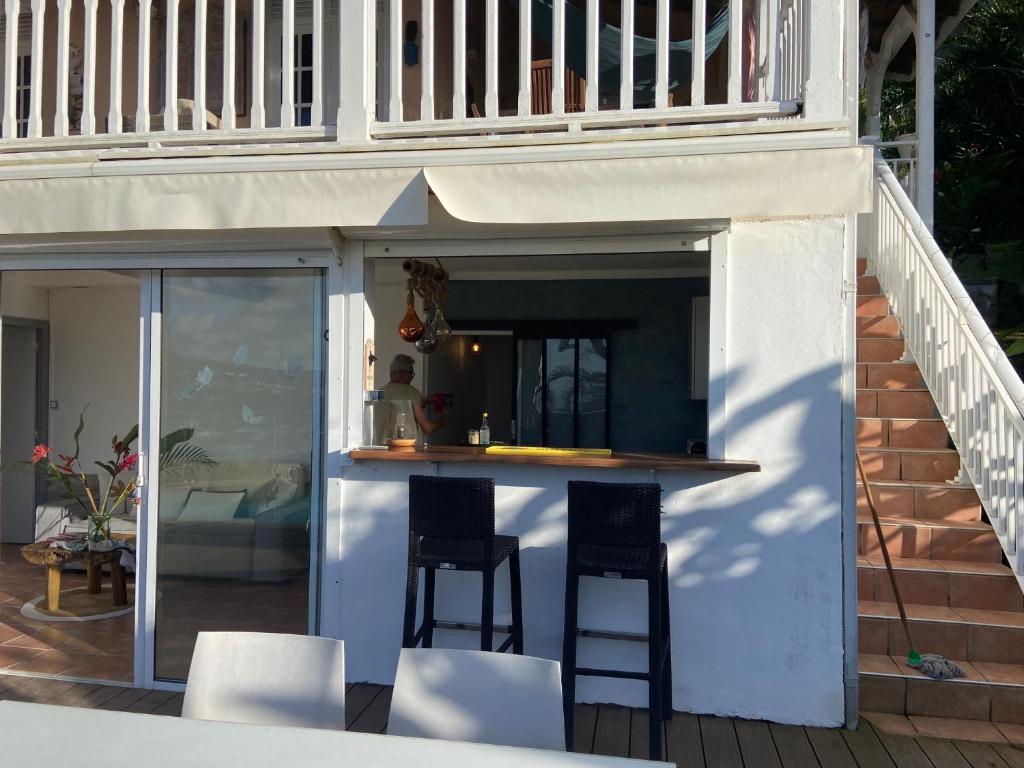 Balkón nebo terasa v ubytování Bel appartement avec piscine privée et vue exceptionnelle