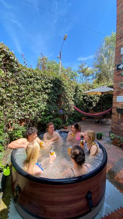 Zahrada ubytování Bendito Hostels