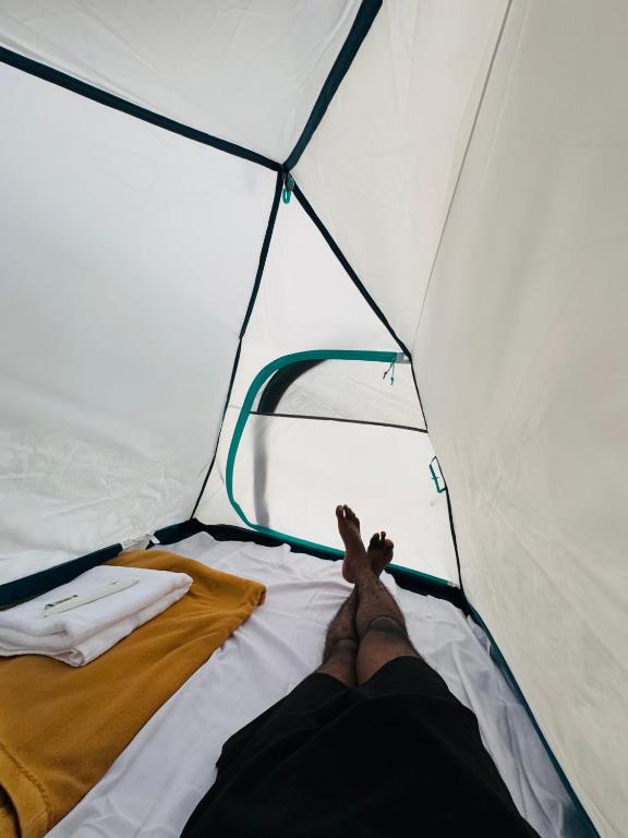 Katil atau katil-katil dalam bilik di Munnar Tents