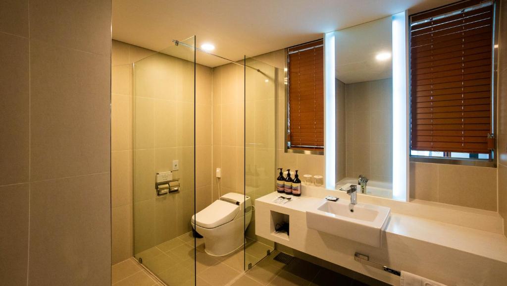 Koupelna v ubytování Incheon Airport Global Hotel & Suites