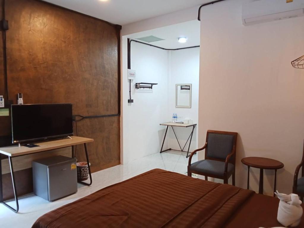 TV a/nebo společenská místnost v ubytování Khlong Thom Resort