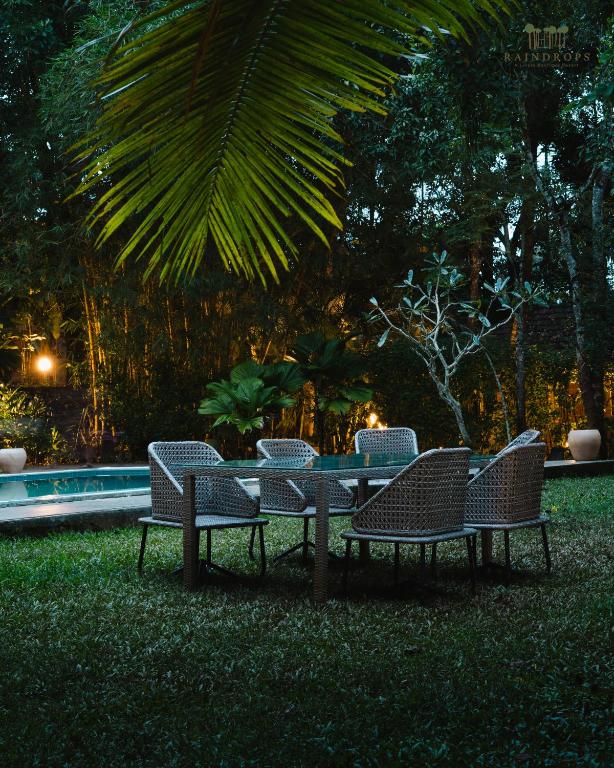 Zahrada ubytování Raindrops Resorts Wayanad