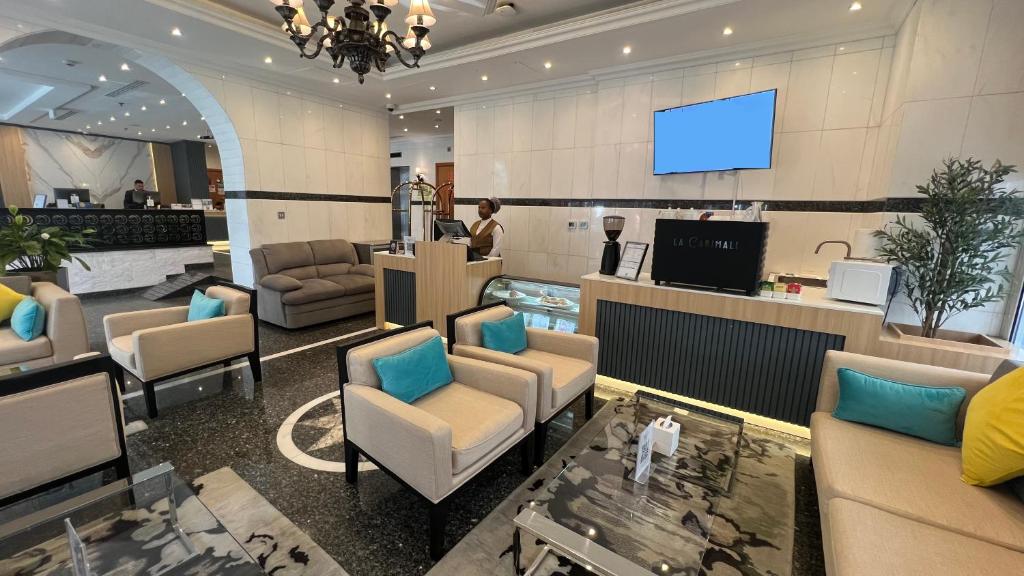 Posezení v ubytování Uptown Hotel Apartments Abu Dhabi by Gewan