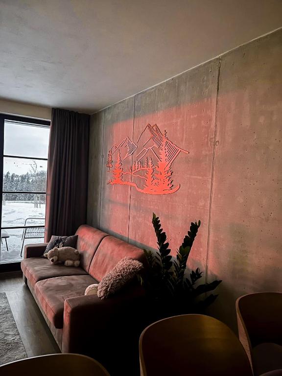 Posezení v ubytování Apartmány nad Anenským potokem - Říčky