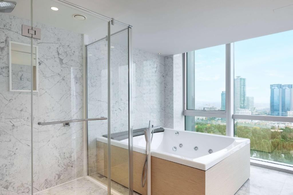 Koupelna v ubytování Wyndham Grand Istanbul Levent Hotel & Conference Center