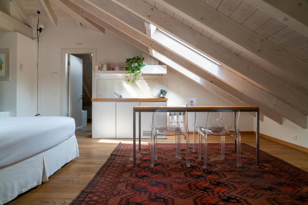 Posteľ alebo postele v izbe v ubytovaní Art Hotel Varese
