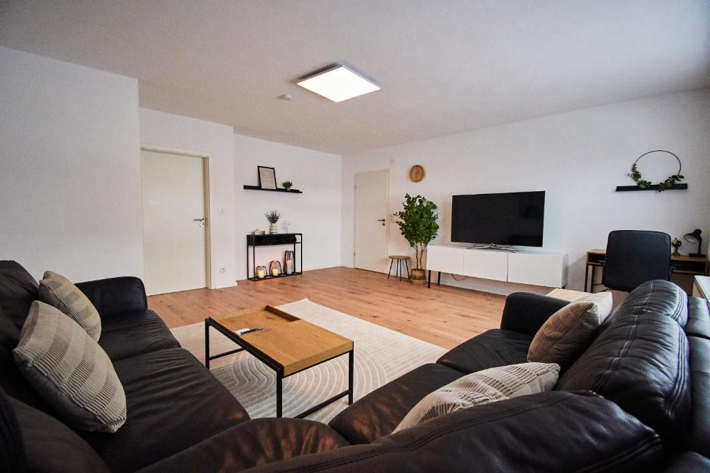 TV a/nebo společenská místnost v ubytování Ferienwohnung FLORA - Meschede