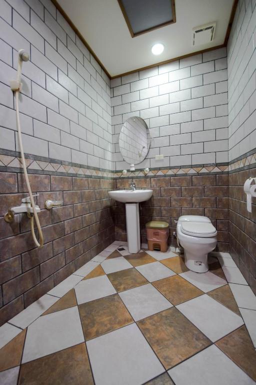 Koupelna v ubytování Songyuan B&B