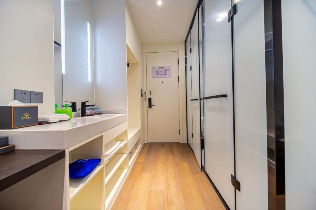 Kuchyň nebo kuchyňský kout v ubytování Pami hotel