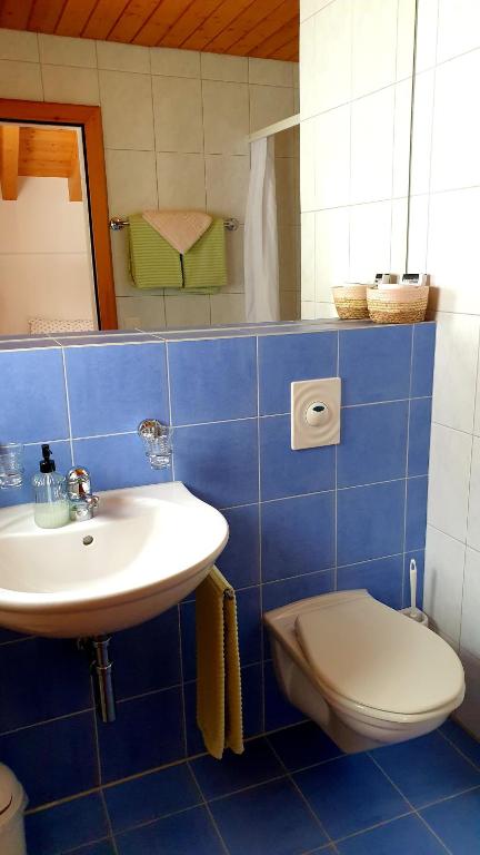 Koupelna v ubytování Gasthaus Alpenrose