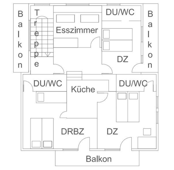 Půdorys ubytování Haus Hildegard