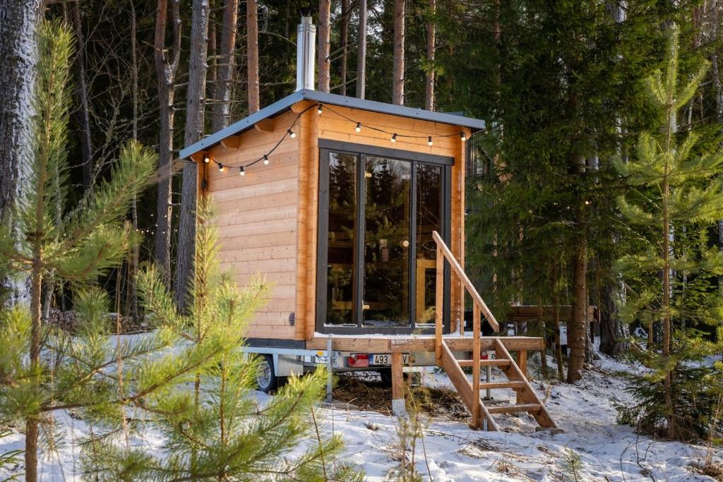 TaaliHomes Metsamajake - kadakasaun hinnas v zimě